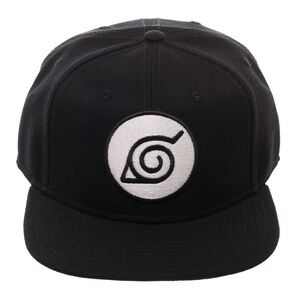 Naruto Shippuden SnapBack Hat Konoha Leaf Village Ninja Logo Embroidered Cap